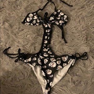 Skull one piece swimsuit